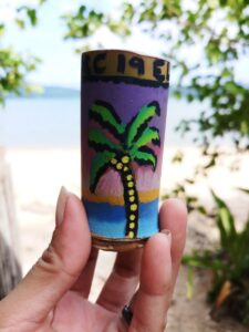 the philippine experience souvenir bamboo shot glass